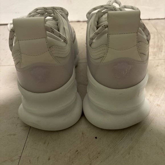 White Versace Chain Reaction Sneakers - Picture 4 of 9
